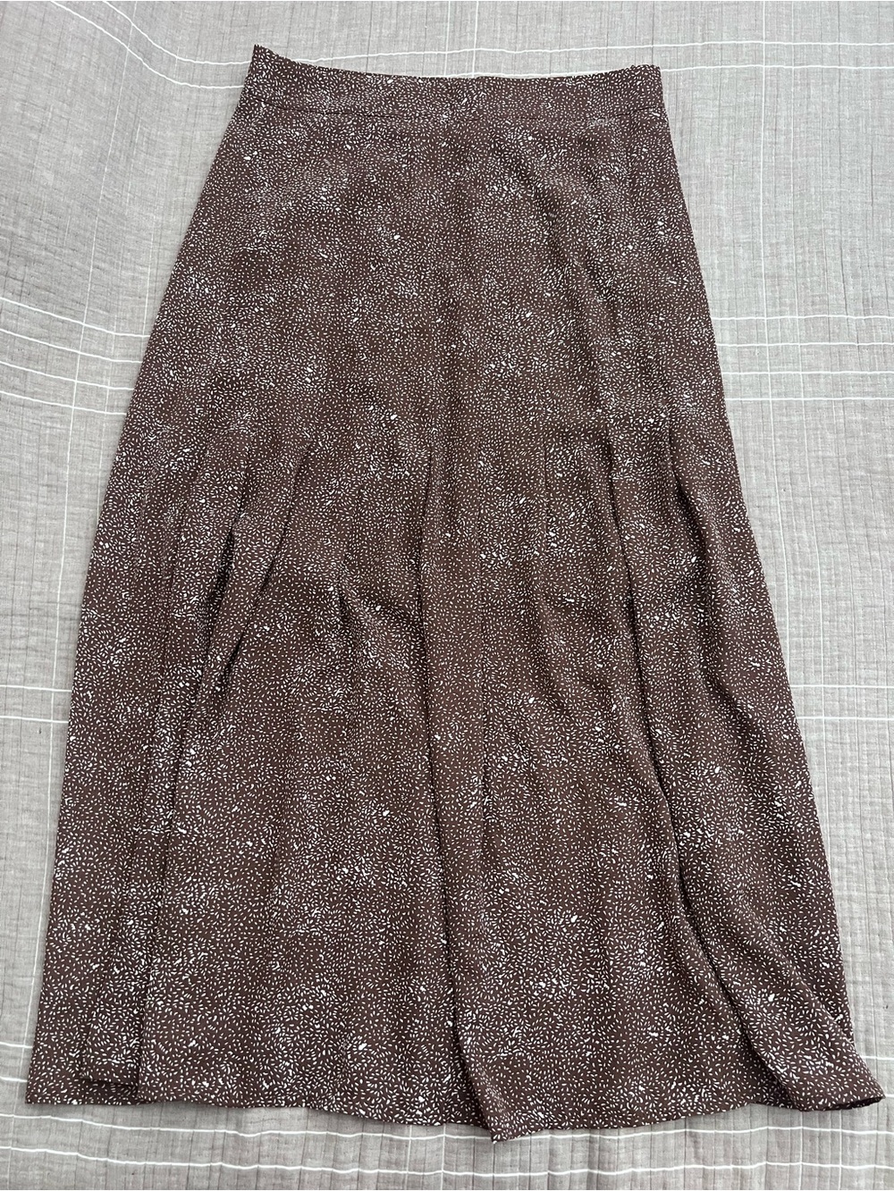 Very J Brown Printed Maxi Skirt